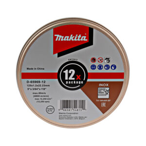 Makita D-65969 Doorslijpschijf RVS 125x22,23x1,0mm, 12stuks